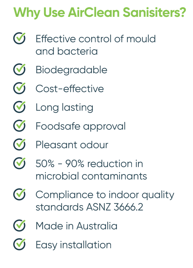 Ducted Air Sanitiser - Natural and safe, with Australian essential oils