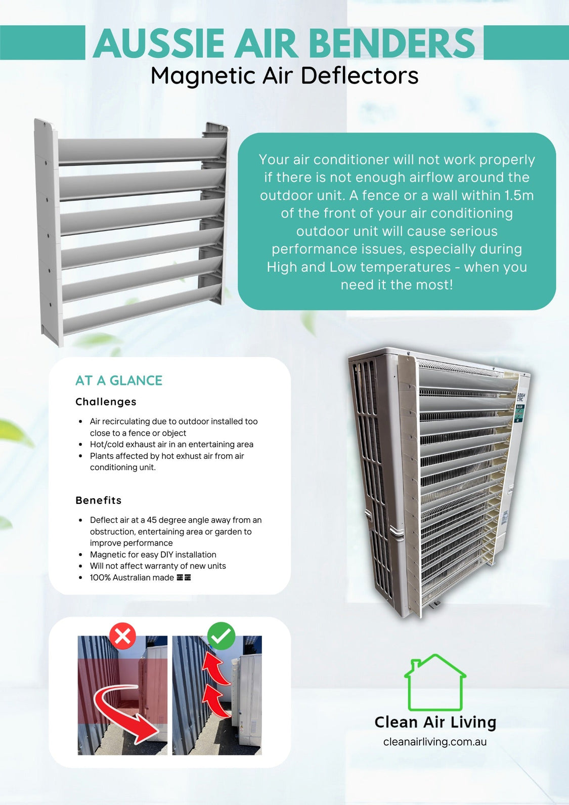 Air Benders | Magnetic Air Deflector - Australian Made and DIY | 4 Siz ...