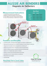 Air Benders | Magnetic Air Deflector - Australian Made and DIY | 4 Sizes - Air Deflector